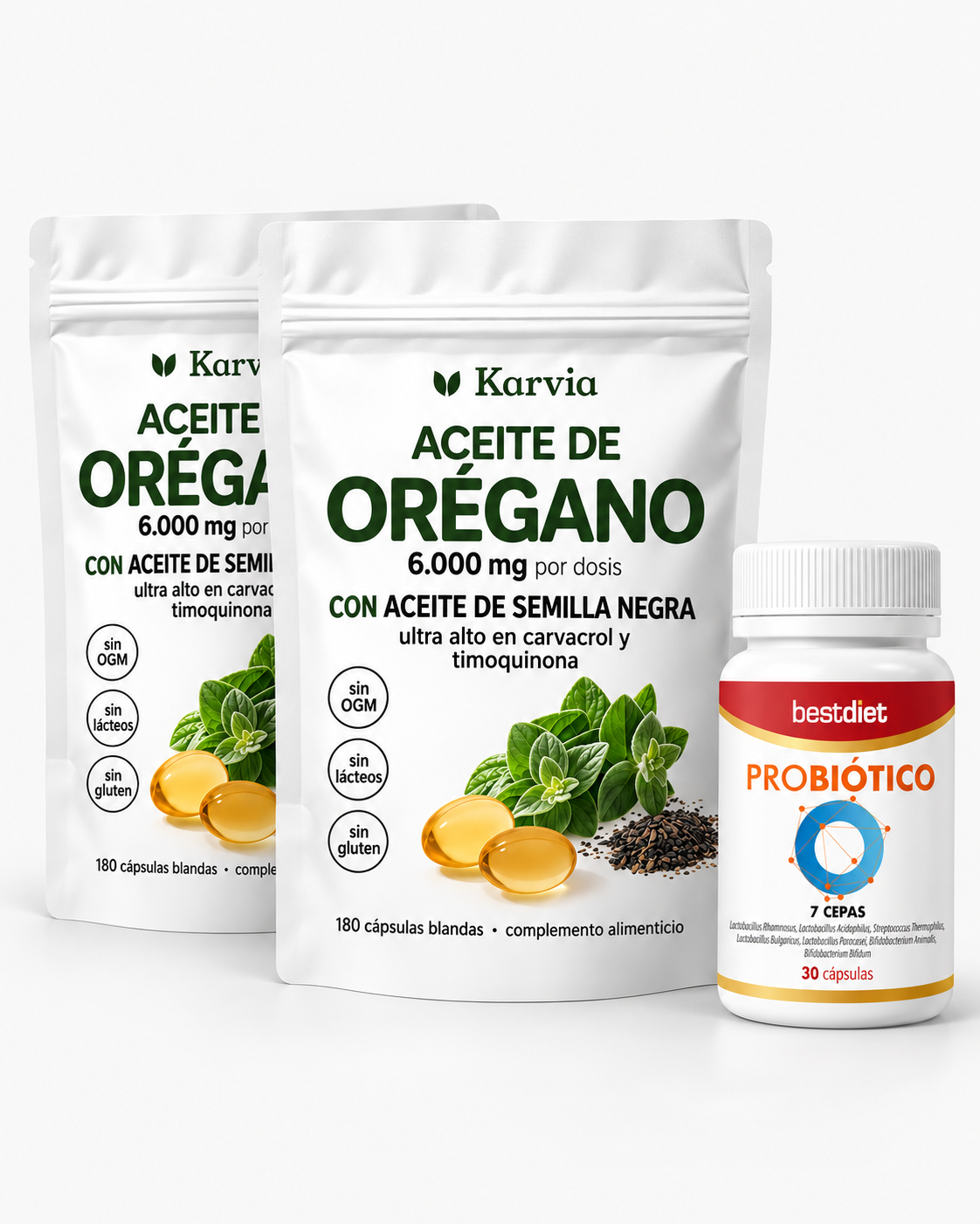 Pack 60 días: Aceite de Orégano + Probiótico Digestivo