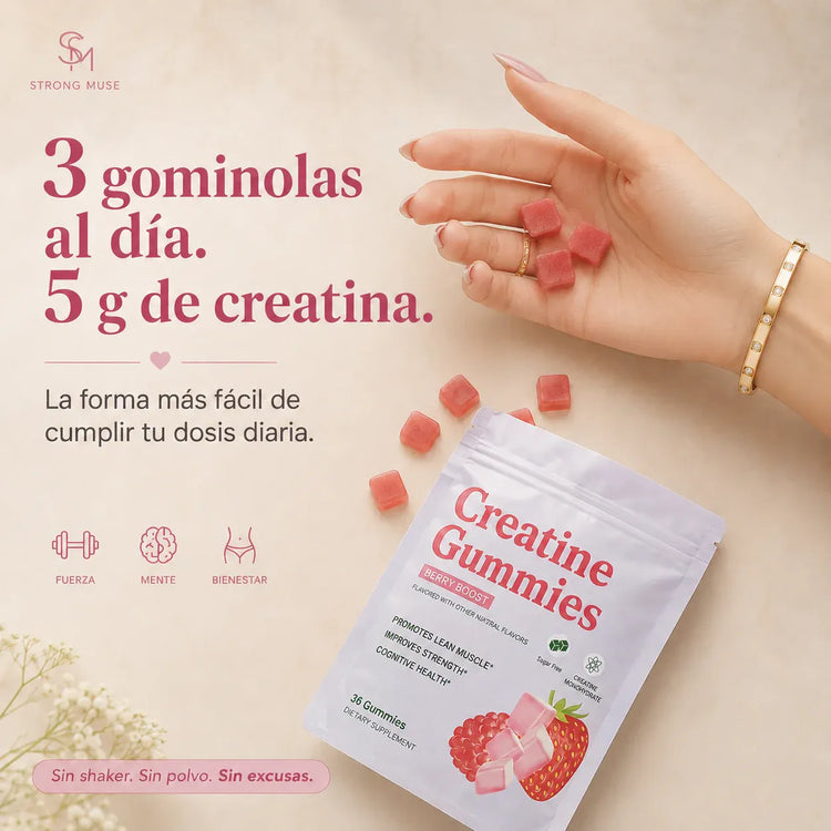 PACK 3 Bolsitas - Gomitas de Creatina para 1 mes - 5gr diarios
